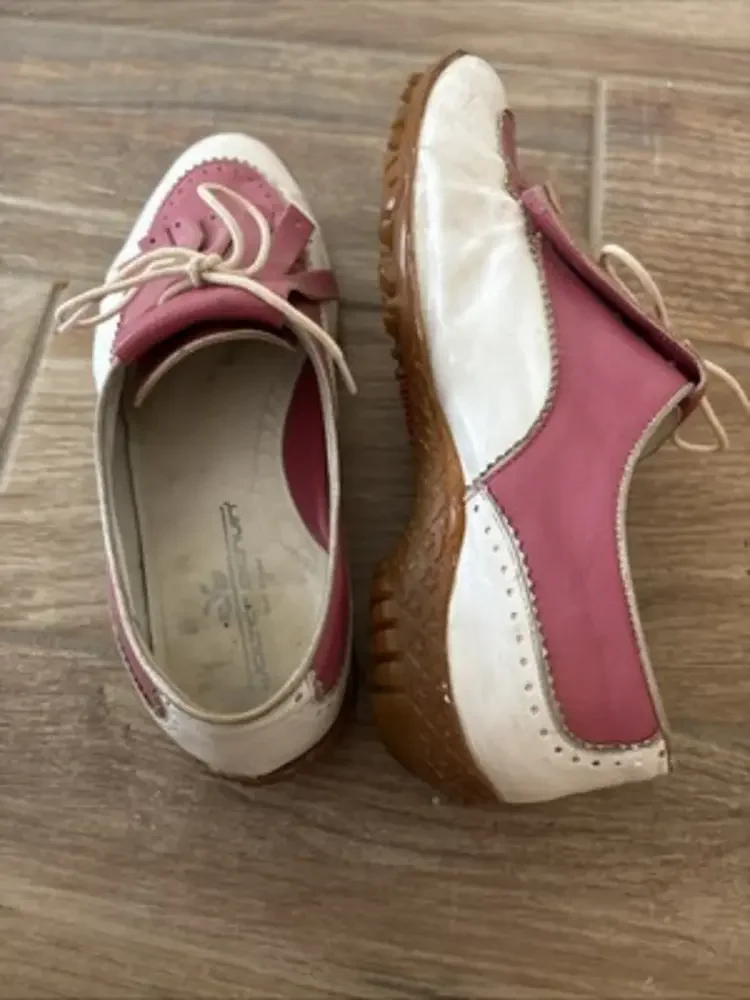 Walter Genuin woman's‎ golf shoes handmade in Italy Goldie style ladies shoe